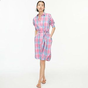 NEW j.Crew Classic fit cotton poplin shirtdress